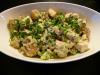 Forró csirke saláta különféle ízletes és tápláló receptekben Ropogós meleg saláta basturmával, krutonnal és friss sampinyonnal